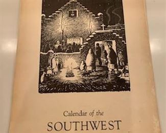 $10   Ila McAfee 1942 'Calendar of the Southwest', cover worn, contents good