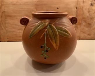 **Now $50** $100  Weller Cornish 7" vase ca 1930, excellent condition