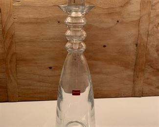 **Now $75** $150  Baccarat  'Vega' decanter, 14", small chip on rim