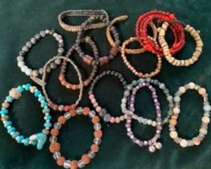 $25/group bead bracelets