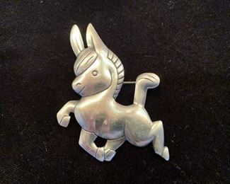 **Now $25** $45  Vintage sterling Bell mark pin