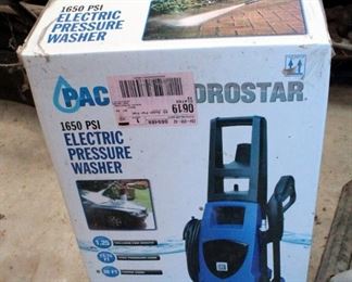 Pacific  Hydrostar Electric Pressure Washer, 1650 PSI, New In Box