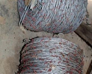 Red Brand 12.5 Gauge 2 Strand Barbed Wire Spools, Qty 2, Each 1,320 Feet 