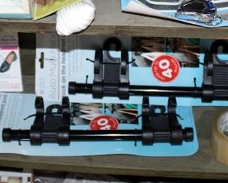 Furniture Moving Pads, Auto Clothes Hangars, Koozies, Tablecloths, Knife Sharpener, And More, Contents Of Bookcase