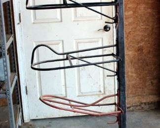 Freestanding Steel Saddle Rack, 68.5in X 33in X 24in, Will Hold 4 Saddles