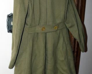 Vintage Military Korean War Era Trench Coat With Scarf