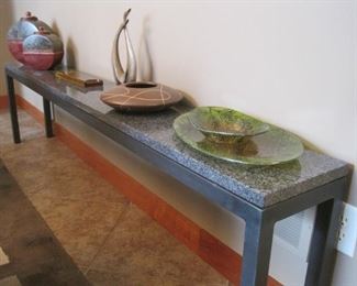 Room and Board Marble topped Sofa/Side Table.