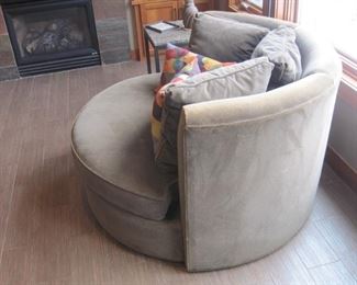 Room and Board Eos Swivel Chair and a Half.