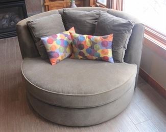 Room and Board Eos Swivel Chair and a Half.