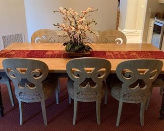 Italmond Dining Room Table w 10 Chairs 