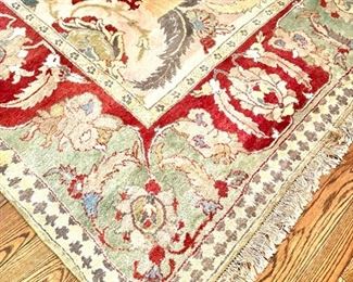 Fantastic room size hand made rug--perfect condition no stains or wear.