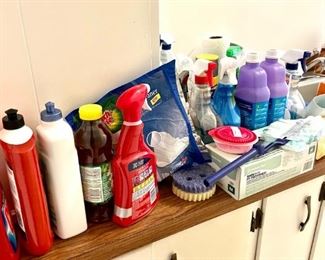 Loads of Partially used or new cleaning supplies