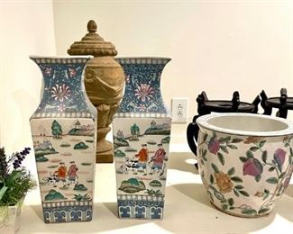 Pair of Vases and Jardinières with stands so many to mention