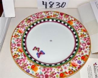 Lot 4830. 40.00  Lenox Melli Mello, "Isabelle Floral" 2 tiered server. Brand New In box. 10.5" Diameter. Additional Lenox Melli Mello pieces Lot 4811.