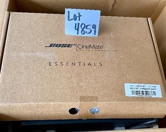 Lot 4859.  $180.00  Bose CineMate Digital Home Theater Speaker System in Original Box and Packing Material.  Includes Bose remote and all wiring as well as User Manuals and Installation instructions.