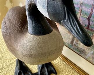 Lot 4863.  $35.00  Life-size Canadian Goose, perfect for dressing up on your porch, (or scaring away critters in your yard) or Goose Hunting.   25" H x 32" L x 11" W