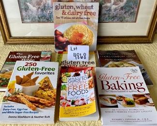 Lot 4868. $35.00 Awesome Collection of 7 Gluten-free Cookbooks. New year, New you (lol)		