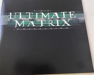 Lot DVD15. $15.00. The Ultimate Matrix Collection - a five-disc Blu-Ray Set and an accompanying Booklet. Includes "The Matrix', "The Matrix   "the Matrix Reloaded", and "Matrix Revolutions" and from the creators of the Matrix Trilogy, "Animatrix" short films in Hi-Def Blu-Ray, and 'The Matrix Experience"  With Side A:  "The Burly Nan Chronicles" "The Roots of the Matrix" and "The Zion Archive"  