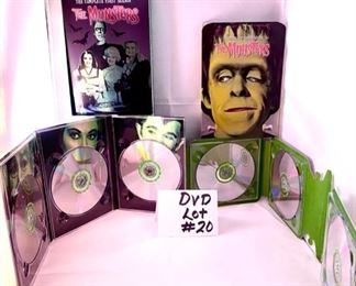 Lot DVD #20. $22.00  The Complete first and second series of the Munsters TV seasons - there's a cult following for this wacky series!  