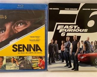 Lot DVD #28.  $24.00.  SPEED!  6 Titles:  1) Discovery Channel "When We Left Earth: The Nasa Missions (4DVD set), 2) "The Right Stuff" Academy Award Winners, About early Space Mission i.e. John Glenn, 3.  "3" Starring Barry Pepper as Dale Earnhardt, 4. Fast & Furious 6,   #5. Senna, and #6. Rush, starring Chris Hemsworth and directed by Ron Howard.  