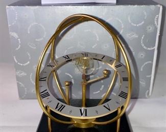 Lot 4902 $30.00  KB Space Desk Clock Made in West Germany with Black Metal Base. Orig. Price was $120.00