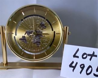 Lot 4905  $32.00  Brand New "The Universe" World Time Clock #7625,  All Metal and will look sharp on your desk.  