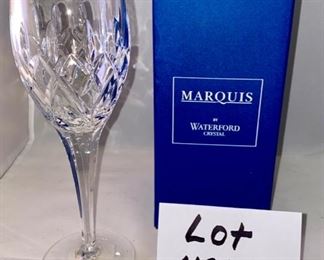 Lot 4911 $30.00. Marquis by Waterford Crystal "Carnegie Wine" Glass Product of Hungary. Quantity 1.