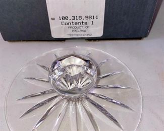Lot 4912  $12.00  Waterford Crystal Biscuit Jar Lid. Product of Ireland, New in Box.  Quantity 2