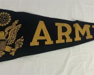 LOT 1
Vintage old felt Army pennant $6 