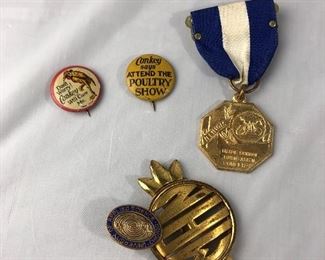 LOT 4 
Vintage bundle old pins some with advertisement $12 for the whole bundle