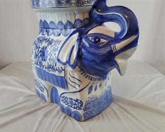 Lot 33 
Elephant Decor/Vase stand measures approx 15 inches tall has some wear needs cleaning very neat $12