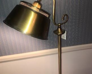 Rare mid century brass floor lamp