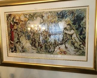 One of two Mark Chagall prints