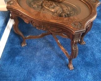 Nice Carved tray table