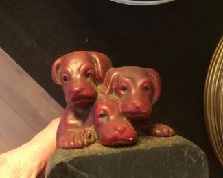 Ronson dog bookends