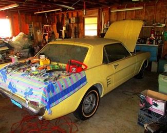 1966 Mustang Coupe 6 cylinders, automatic, A/C works, Good to drive