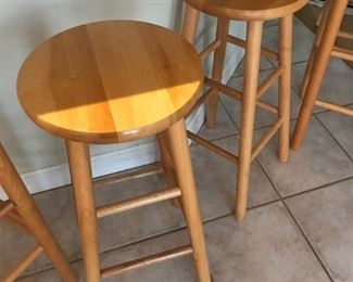 Wood Stools (4 available) $ 26.00 each