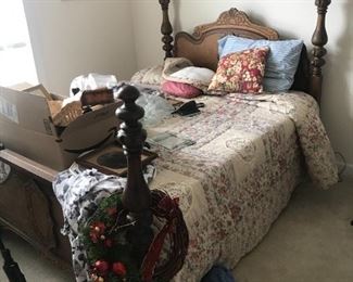 4 Post Bed $ 320.00 - Bedding NOT included.