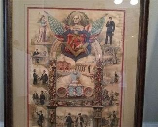 Antique American print(1891) - Our Mission