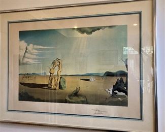 A third Salvador Dali framed print "Savages of the Desert" - signed and numbered