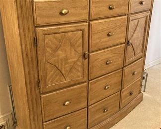 Coordinating clothes armoire/chest