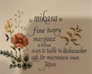 Mikasa fine ivory "Margaux" set of dishes