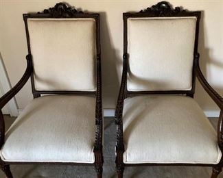 Coordinating antique chairs