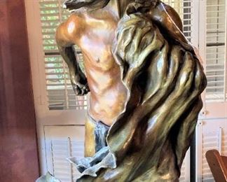 "Birth of Preloch" (Bronze sculpture by John Soderberg) captures that fearful moment when Cynthia Parker, clutching her doll, was captured in 1836 by the Quahadi Comanche Indians.