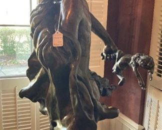 "Birth of Preloch" -bronze sculpture by John Soderberg