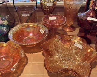 Carnival glass selections