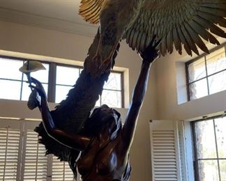 "Ascension of IO" - bronze sculpture by John Soderberg