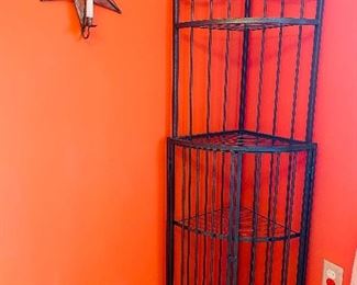 Only 1 of Corner Steel Cabinet with Door Opening at the bottom