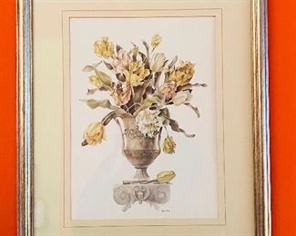 Framed Art featuring flowers