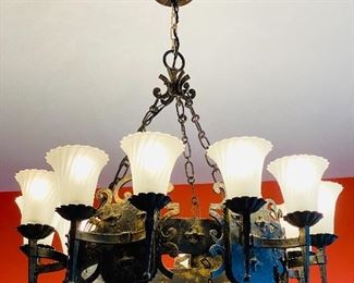 One of a Kind Antique Chandelier Imported from Malta